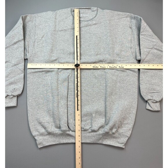 Vintage Sprint Sweater Mens XL Grey Pullover Sweatshirt USA Made Deadstock 90s - Picture 12 of 16
